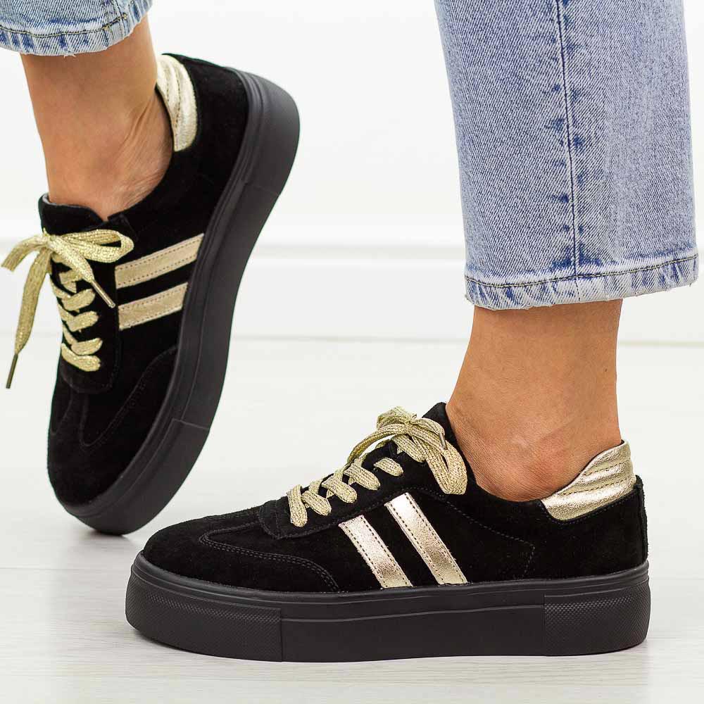 Czarne skórzane półbuty damskie Filippo Dp6841/25