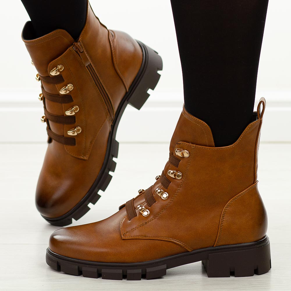 Camelowe trapery damskie M.Daszyński 23123-10