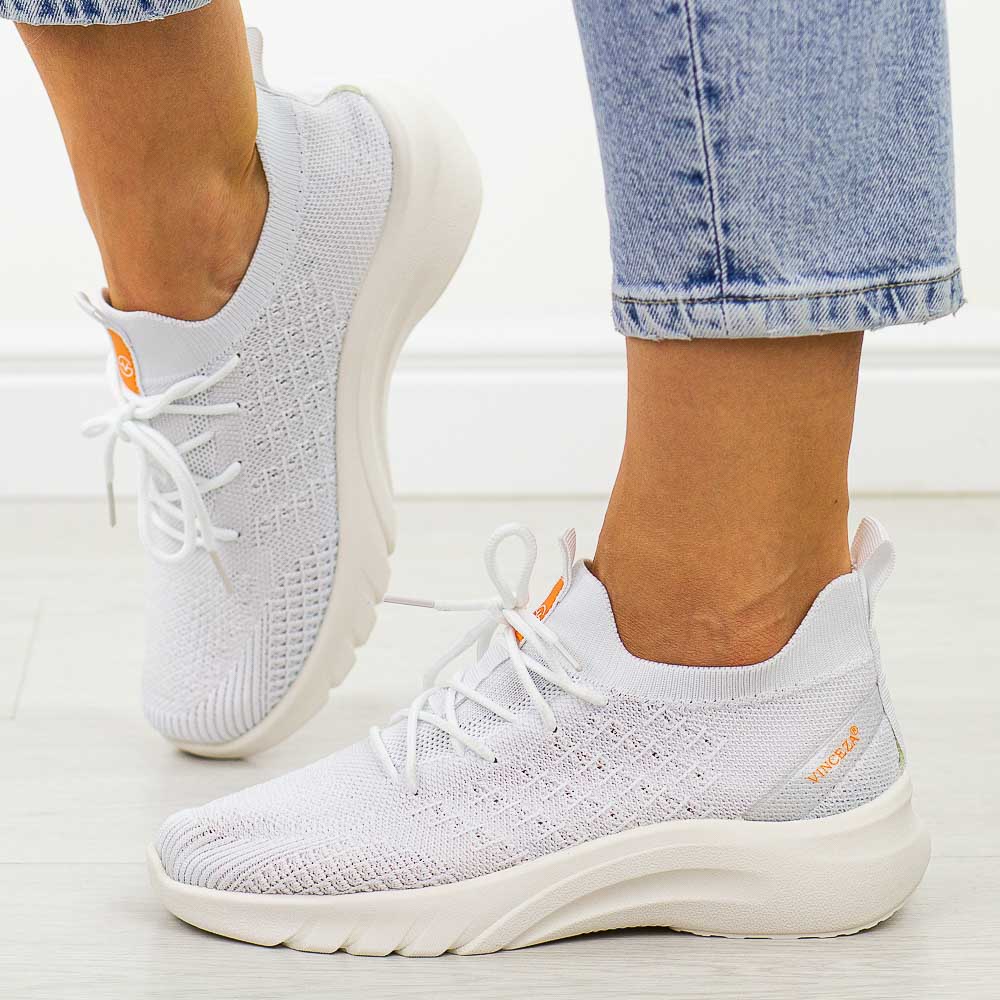 Białe sportowe buty damskie Vinceza 17365