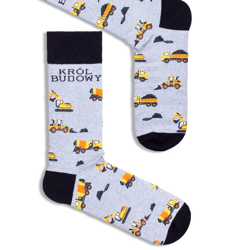 Męskie skarpetki KRÓL BUDOWY 407 GR