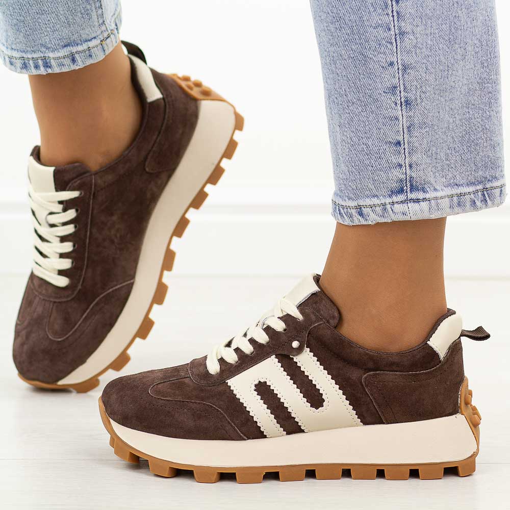 Brązowe skórzane półbuty damskie Filippo Dp6743/26