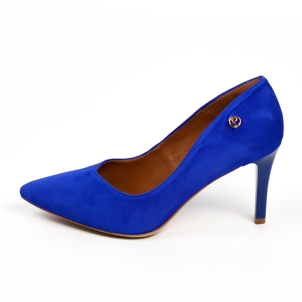 Chabrowe Polskie szpilki damskie Prestige 2106 Skóra Zamsz