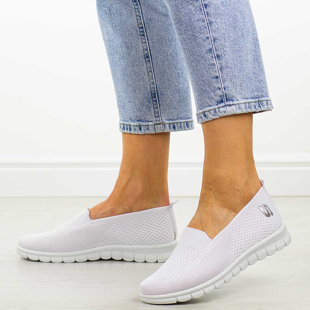 Białe sportowe buty damskie Potocki 16327