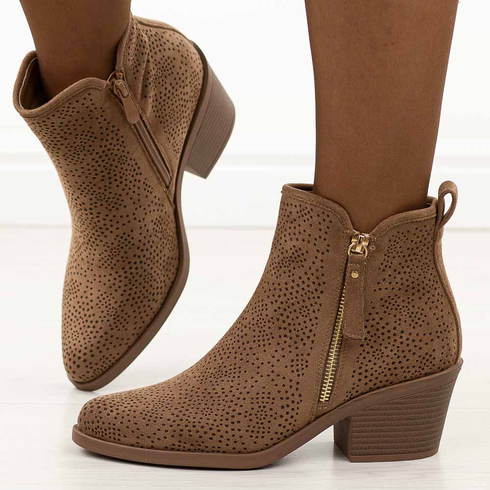 Coffee jesienne botki damskie, kowbojki S.Barski 52-538