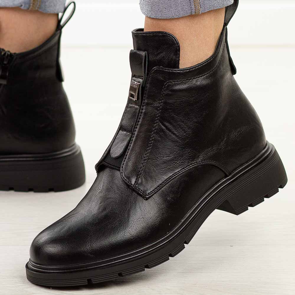 Czarne botki damskie Jezzi 2501-1