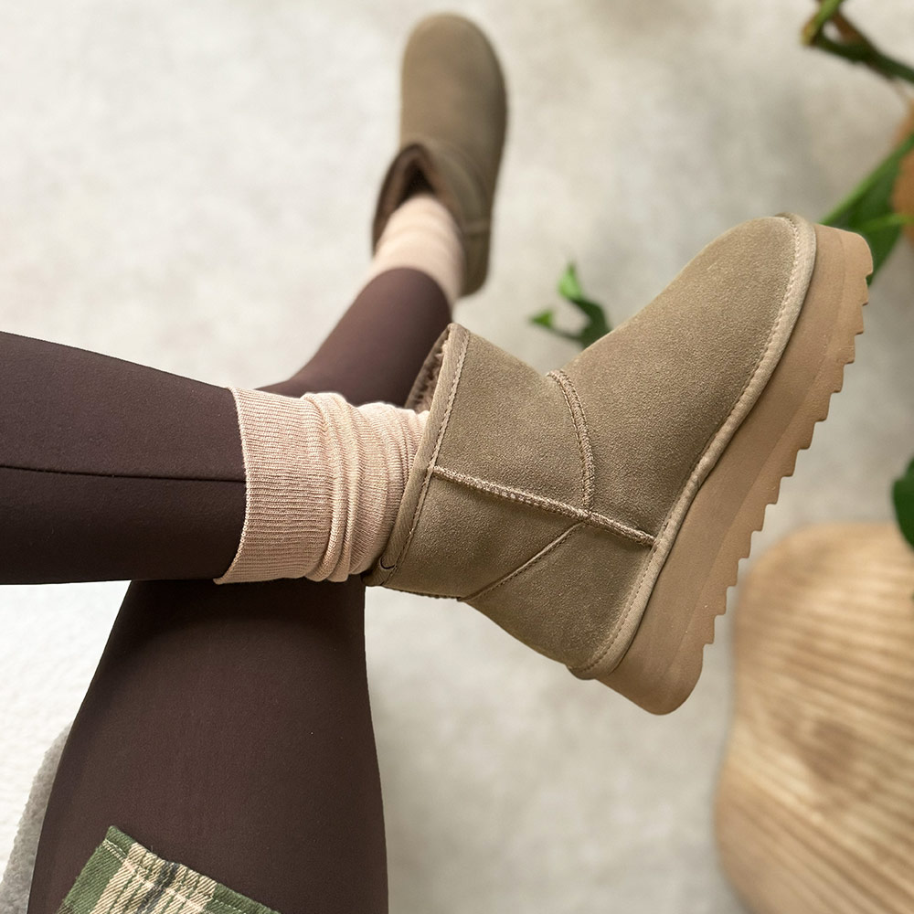 Ciepłe skórzane zimowe mukluki, eskimoski T.Sokolski 531 br