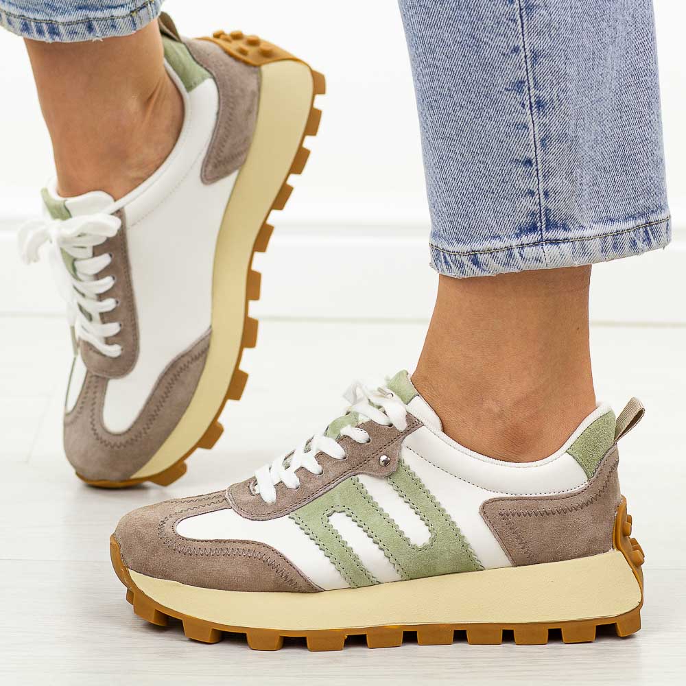 Białe skórzane półbuty damskie Filippo Dp6743/25