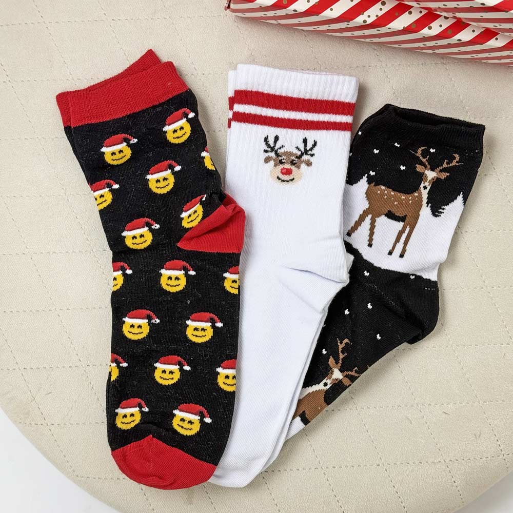 Zestaw na prezent damski - 3 pary skarpetek 1088