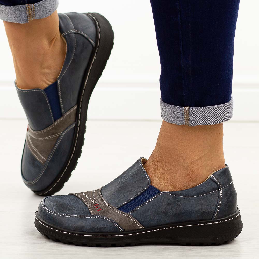 Granatowe półbuty damskie Potocki 90354