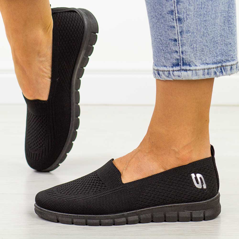 Czarne sportowe buty damskie Potocki 16327