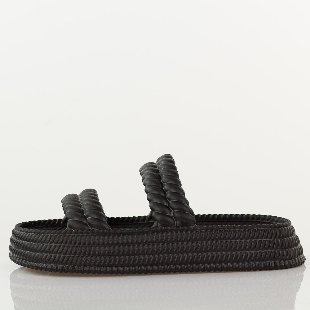 Czarne lekkie piankowe klapki damskie DiA 51-001