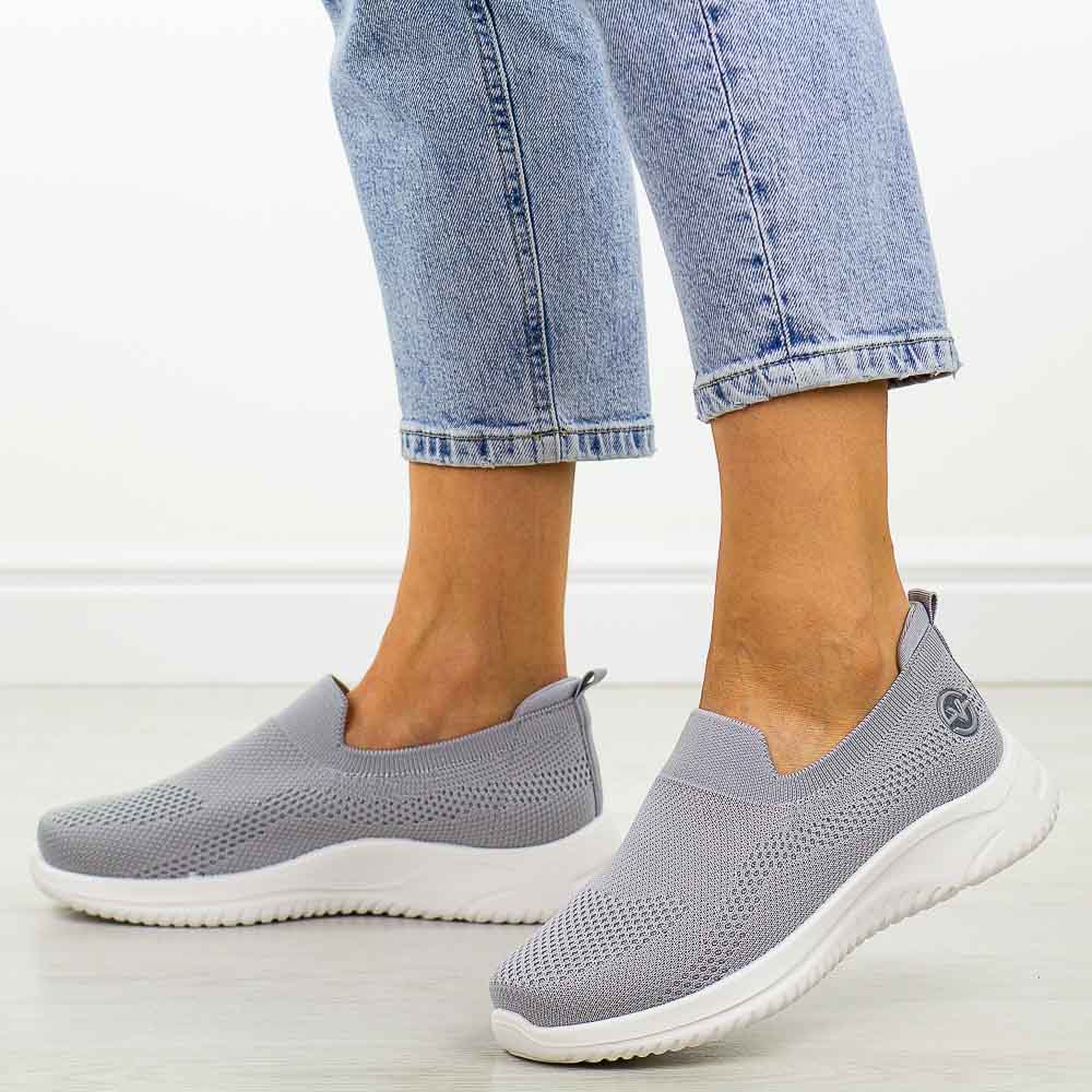 Szare sportowe buty damskie Vinceza 17367