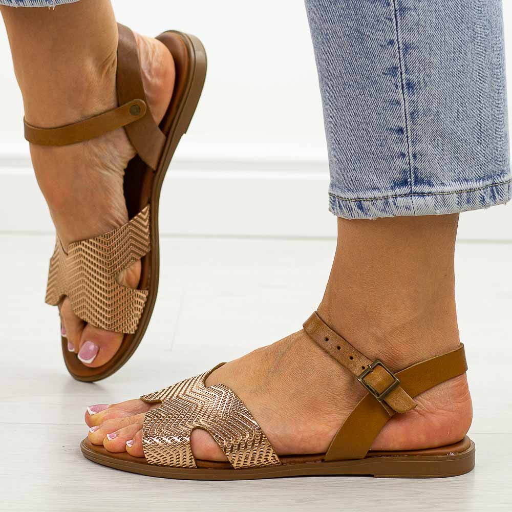 Skórzane sandały damskie Cambell 64302 GdBr