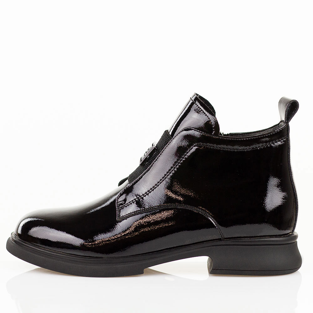 Czarne lakierowane botki damskie Filippo Dbt7383/25