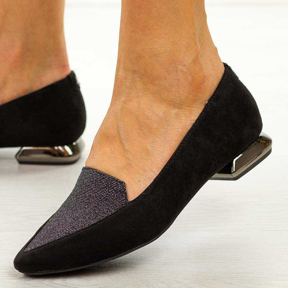 Czarne baleriny damskie Jezzi Asa178-1