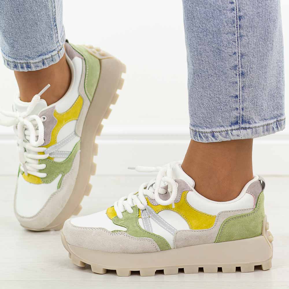 Białe skórzane półbuty damskie Filippo Dp7559/26