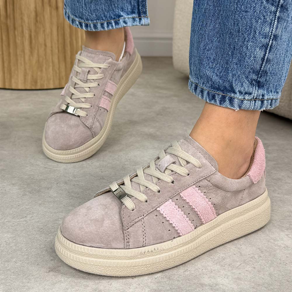 Beżowe skórzane półbuty damskie Filippo Dp7499/26