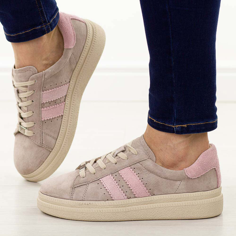 Beżowe skórzane półbuty damskie Filippo Dp7499/26