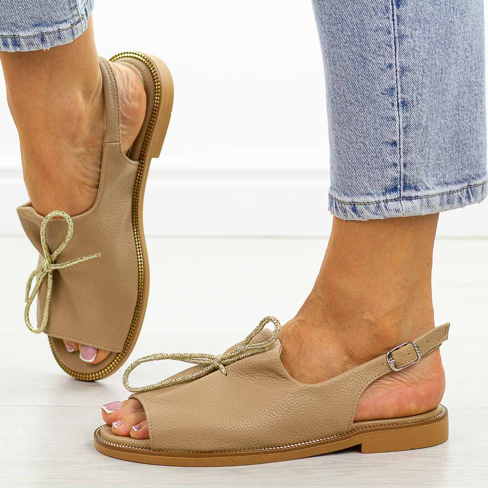 Taupe Polskie sandały damskie Suzana Val