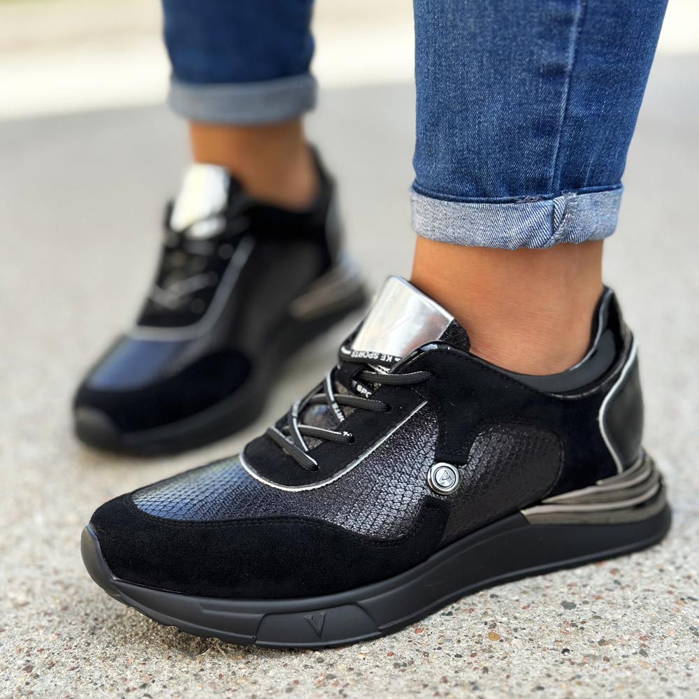 Czarne sneakersy półbuty damskie Vinceza 10659