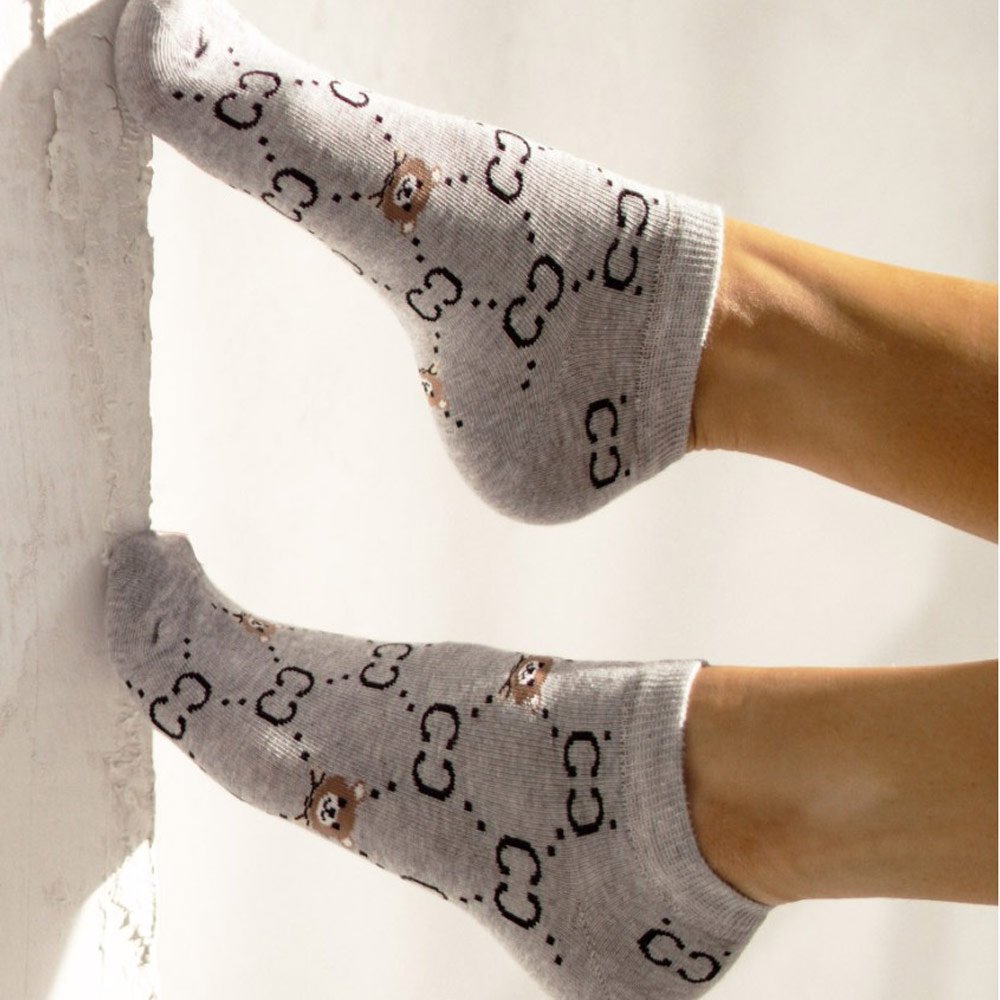 Szare stopki damskie CC MISIE 1126