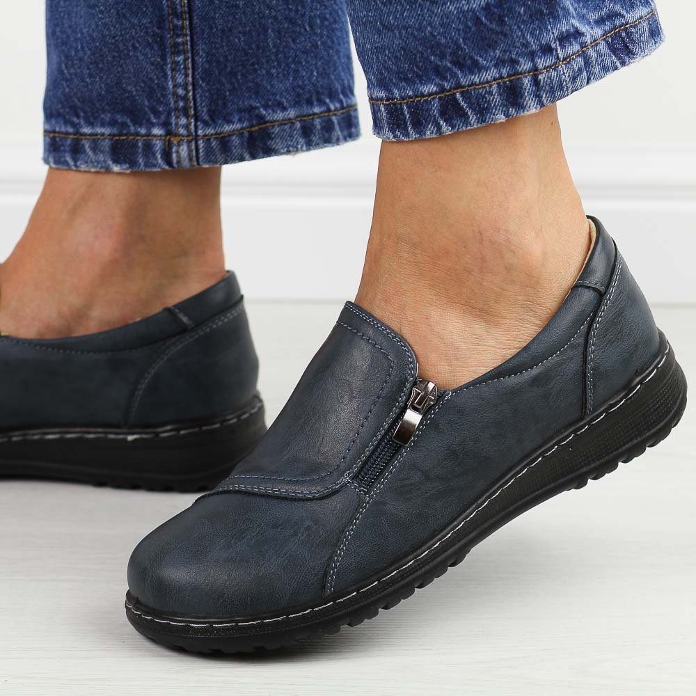 Granatowe półbuty damskie Potocki 90308