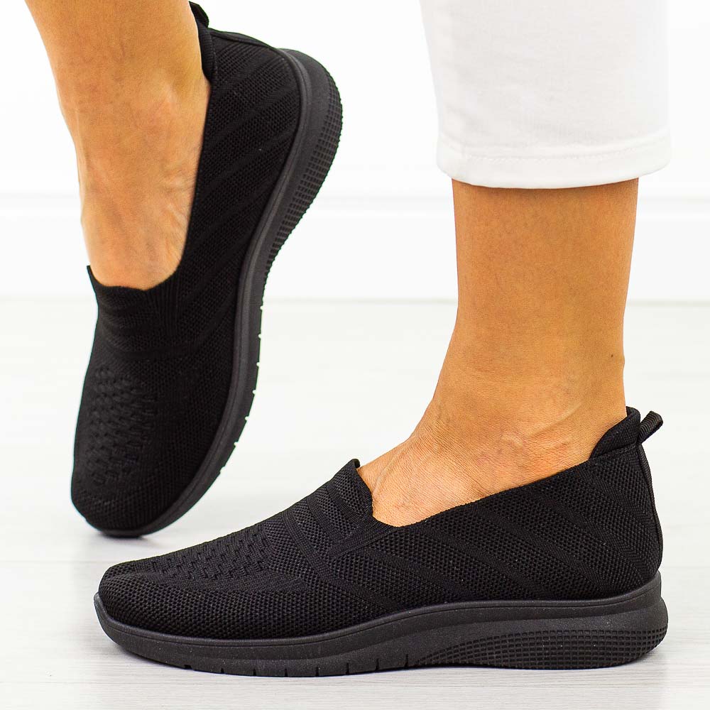 Czarne sportowe buty damskie Potocki 16330