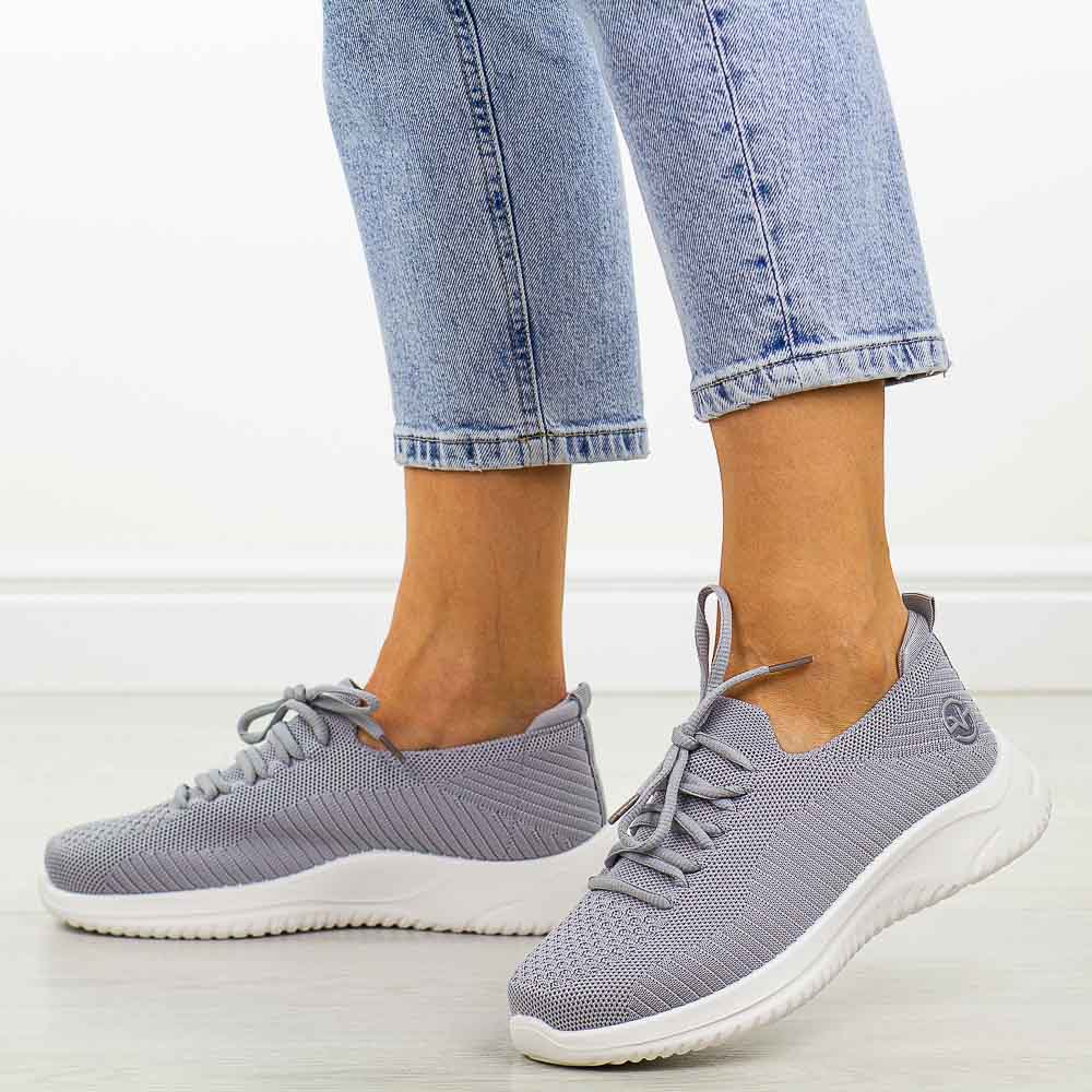 Szare sportowe buty damskie Vinceza 17366