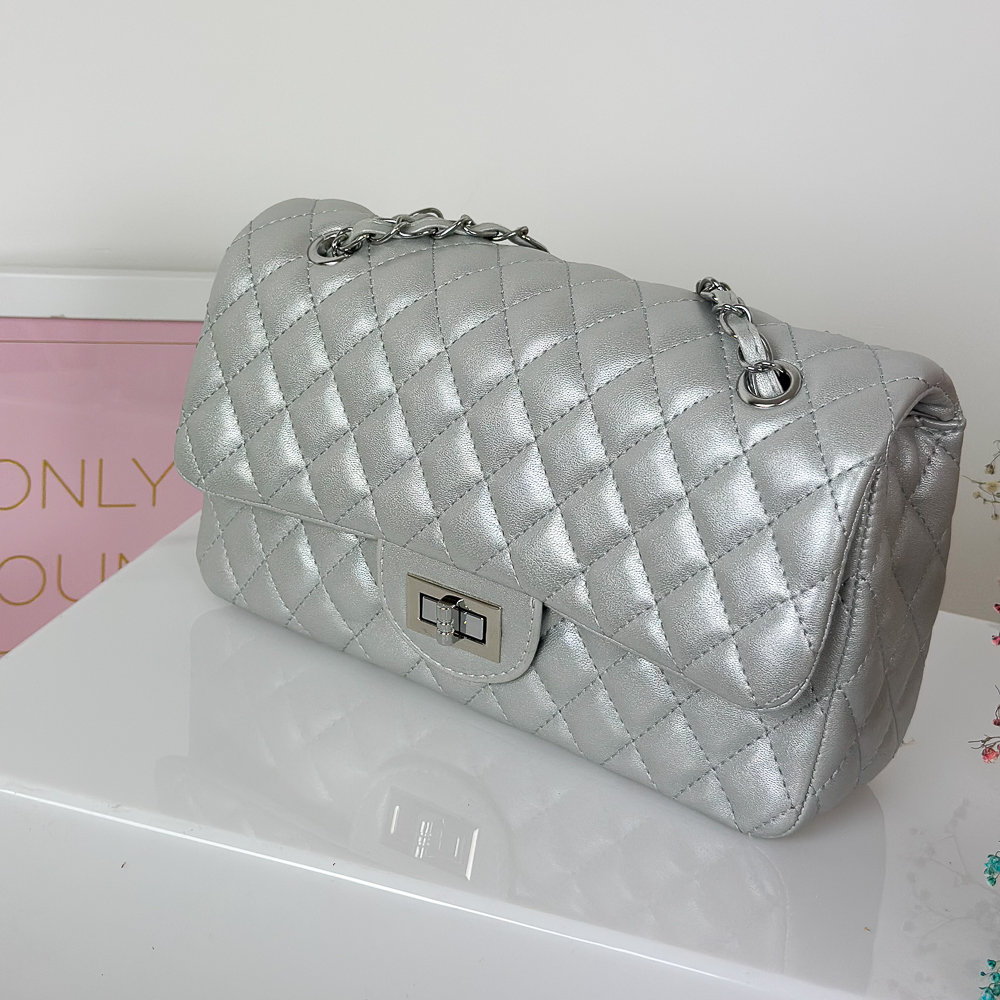 Torebka damska 6453 SREBRNY