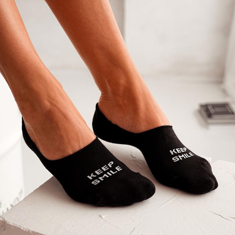 Mikrostopki damskie KEEP SMILE BK 976