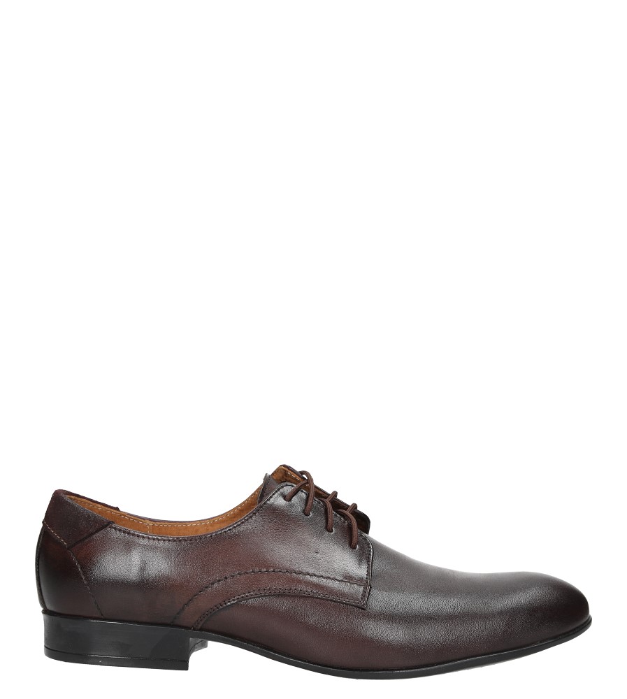 Brązowe buty wizytowe skórzane sznurowane windssor 653