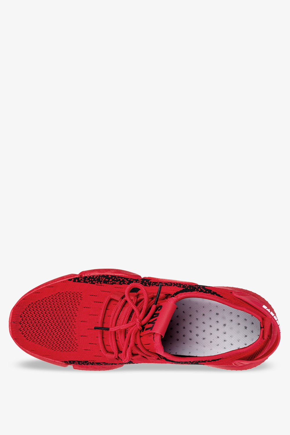 Czerwone buty sportowe sznurowane casu 25-3-22-r
