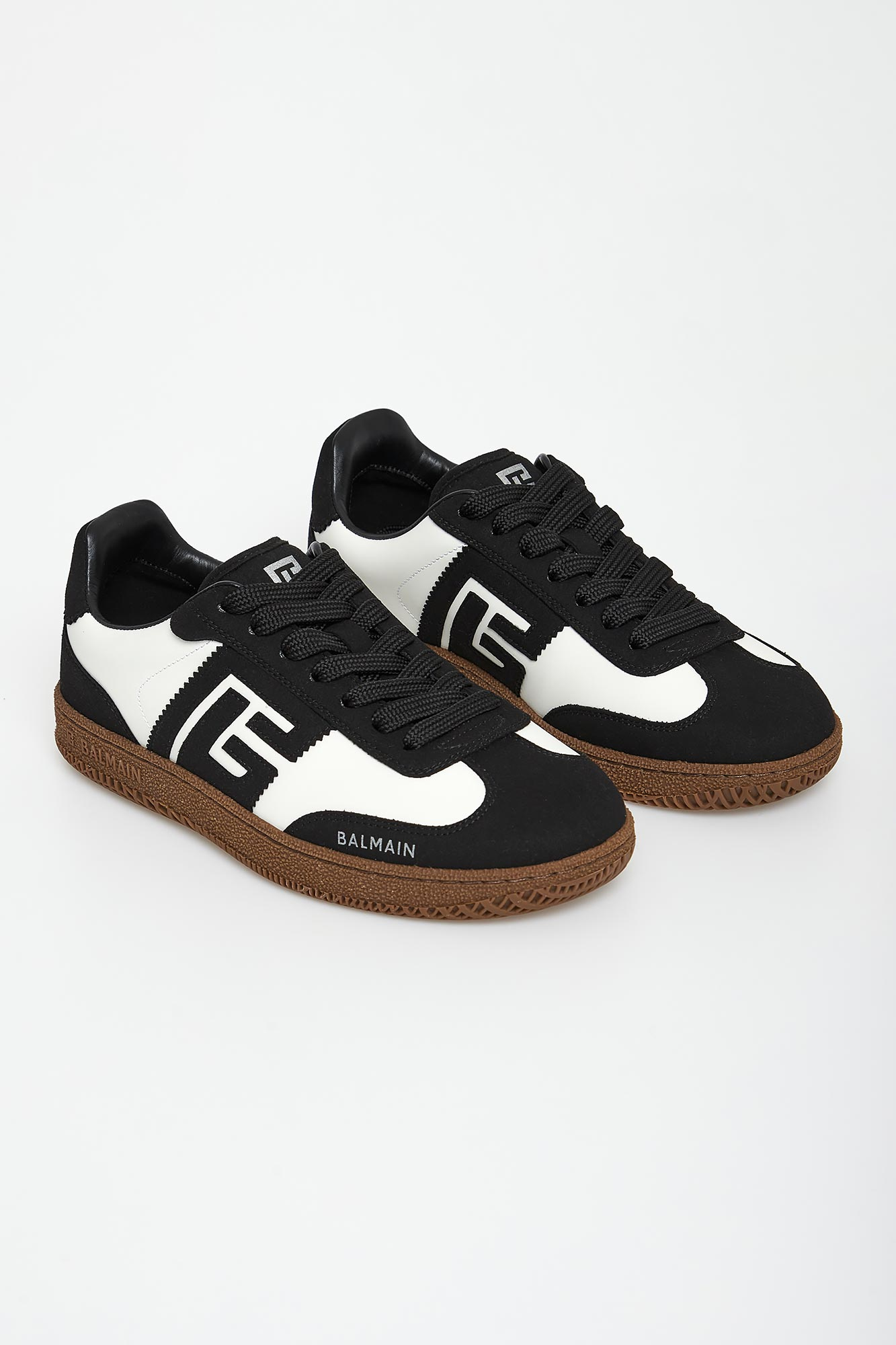 Sneakersy damskie skórzane BALMAIN