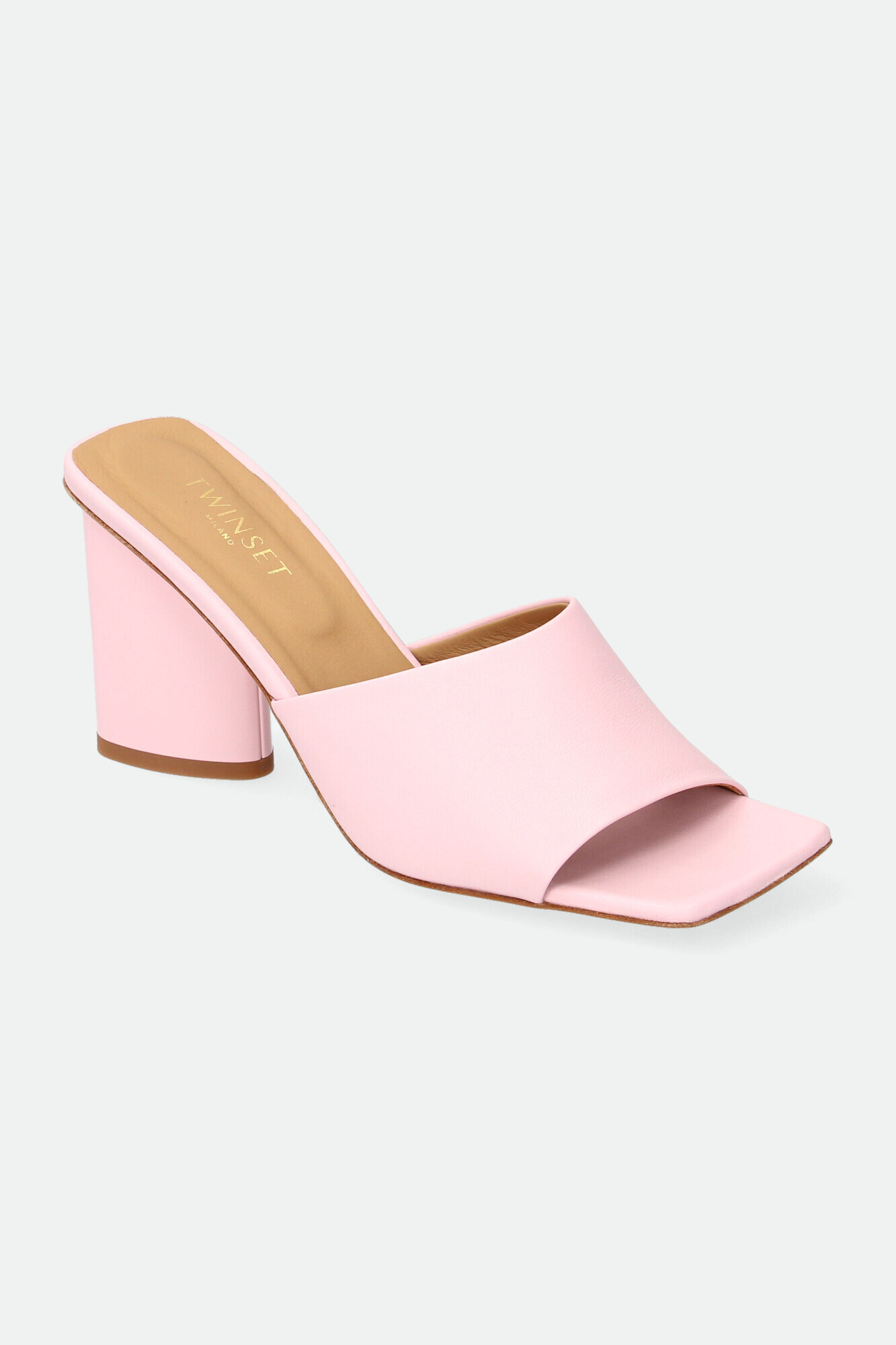 Klapki skórzane TWINSET