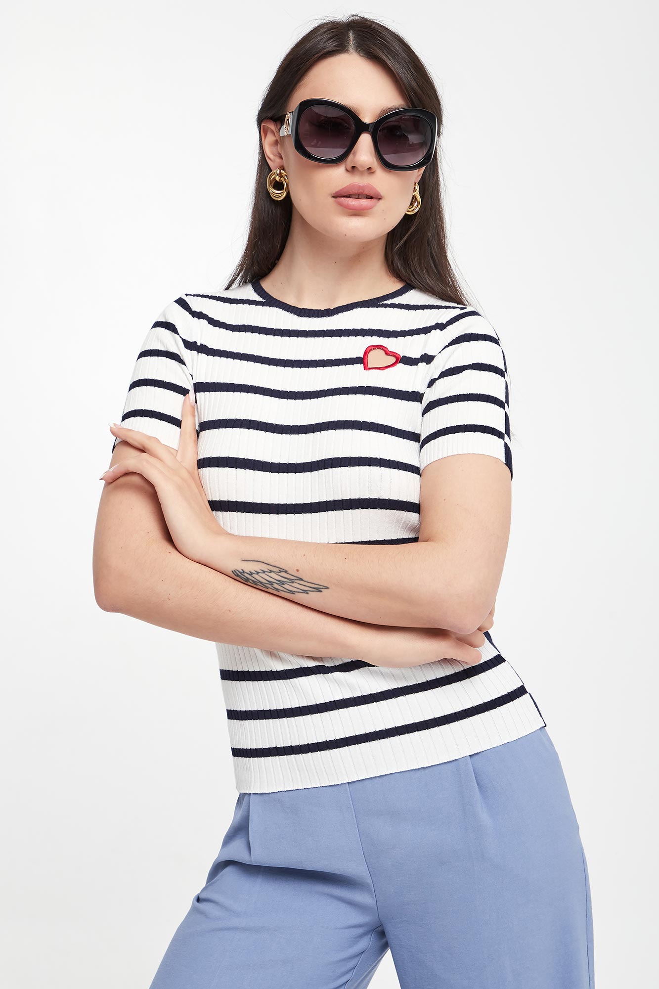 Sweter damski w paski TWINSET