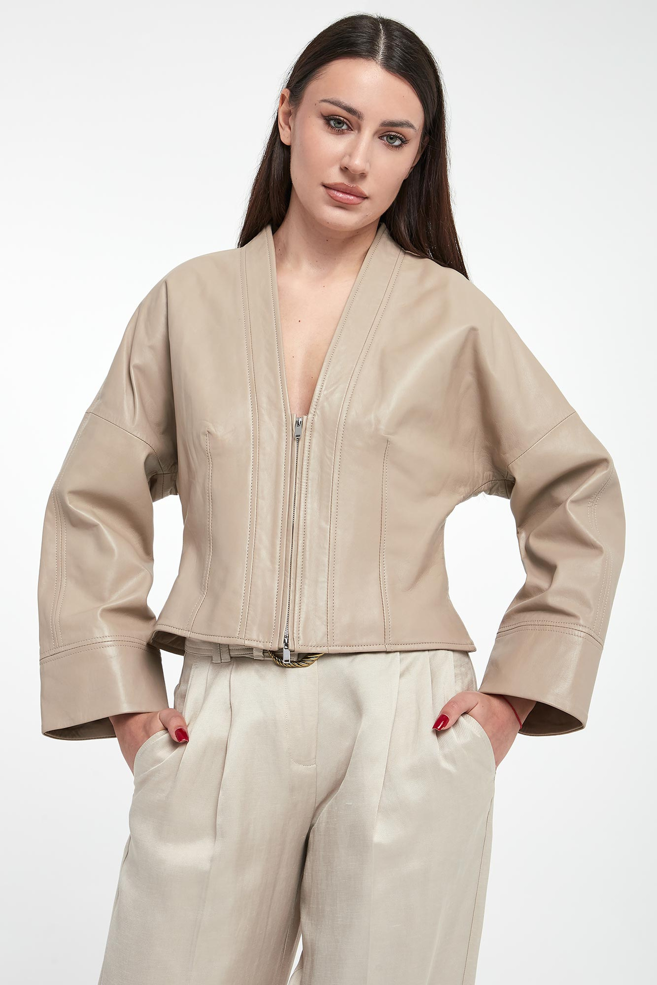 Kurtka damska skórzana Daily MARELLA