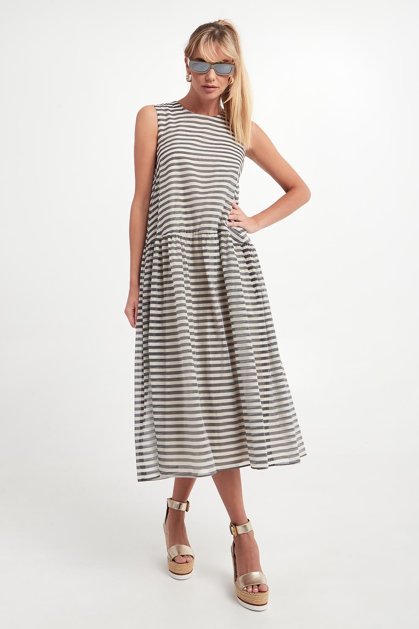 Sukienka z jedwabiem Dora 'S MAX MARA