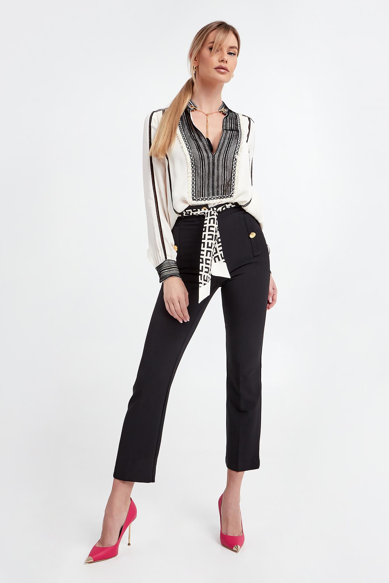 Spodnie damskie cygaretki ELISABETTA FRANCHI