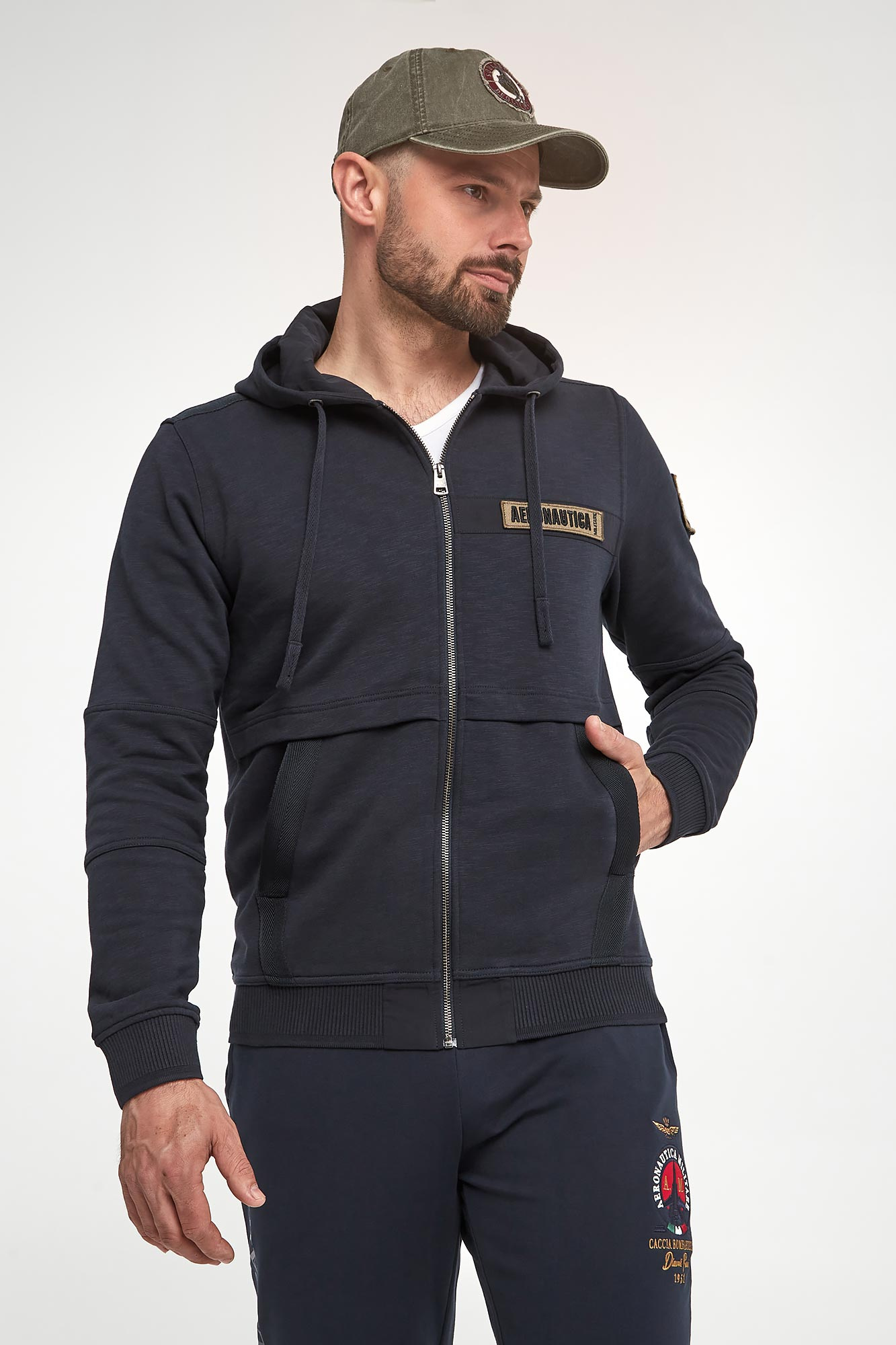 Bluza męska z kapturem AERONAUTICA MILITARE