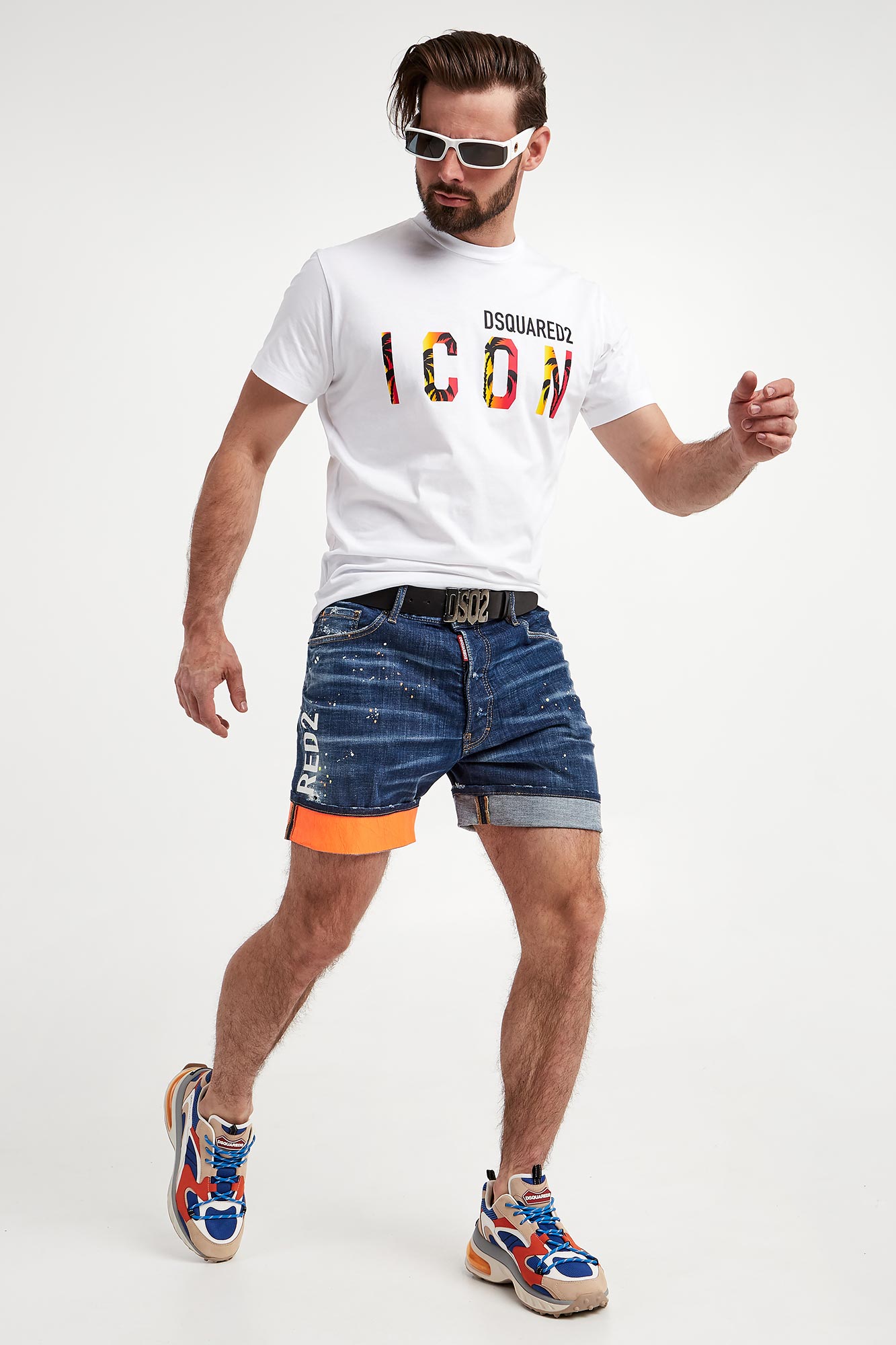 Spodenki jeansowe męskie Marine DSQUARED2