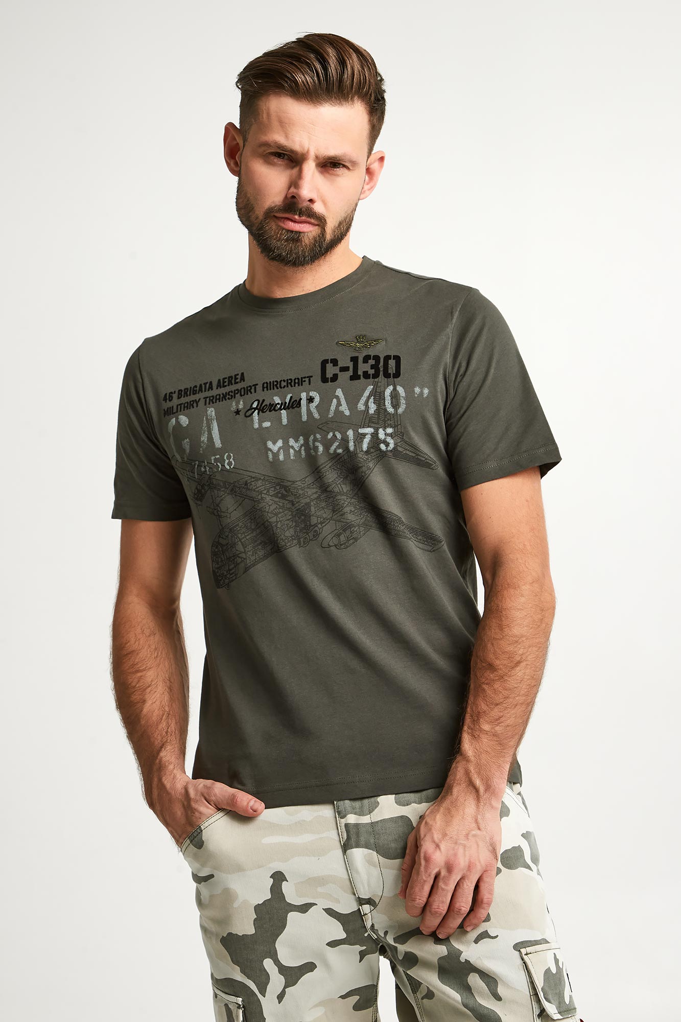 T-shirt męski AERONAUTICA MILITARE