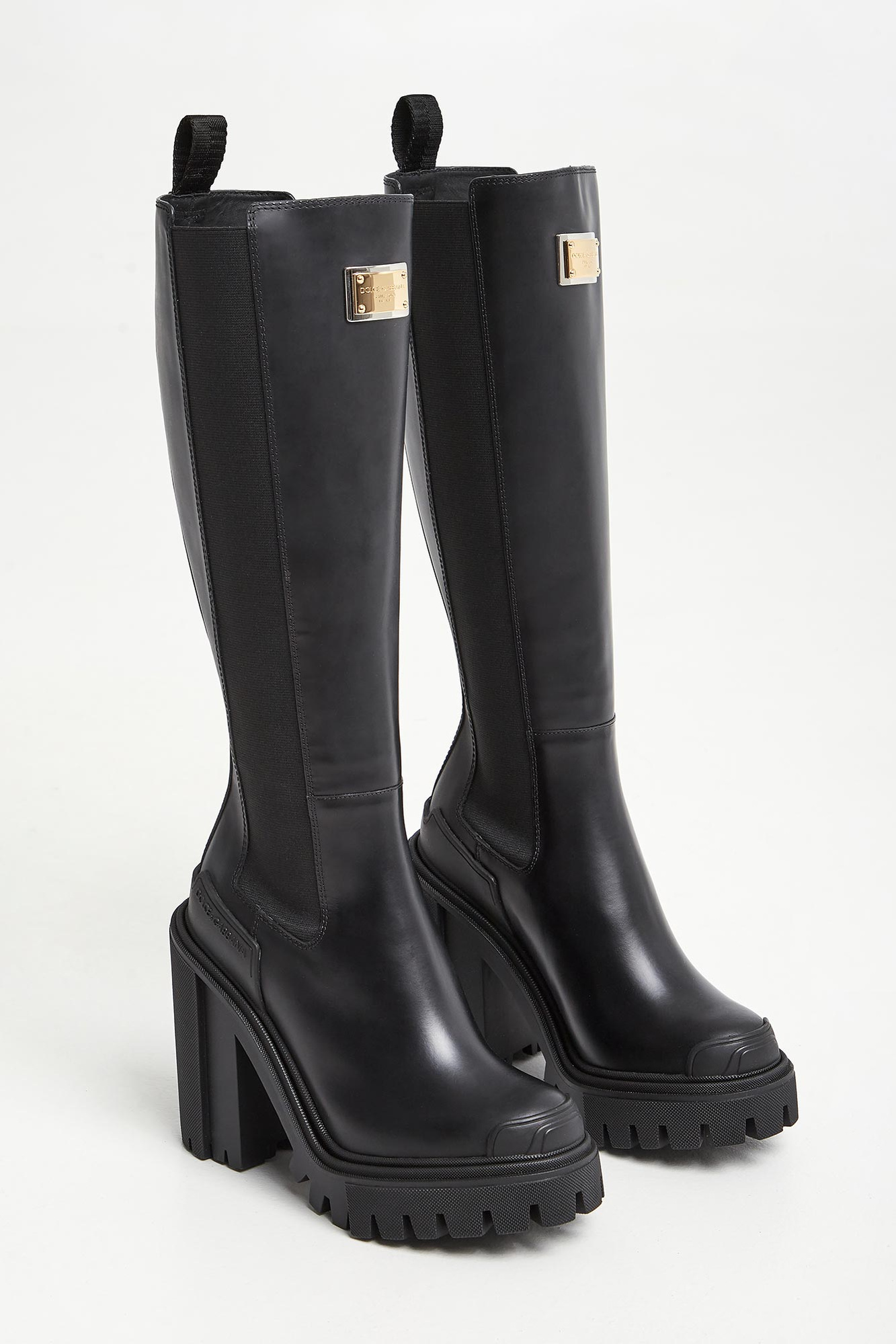 Kozaki skórzane DOLCE & GABBANA