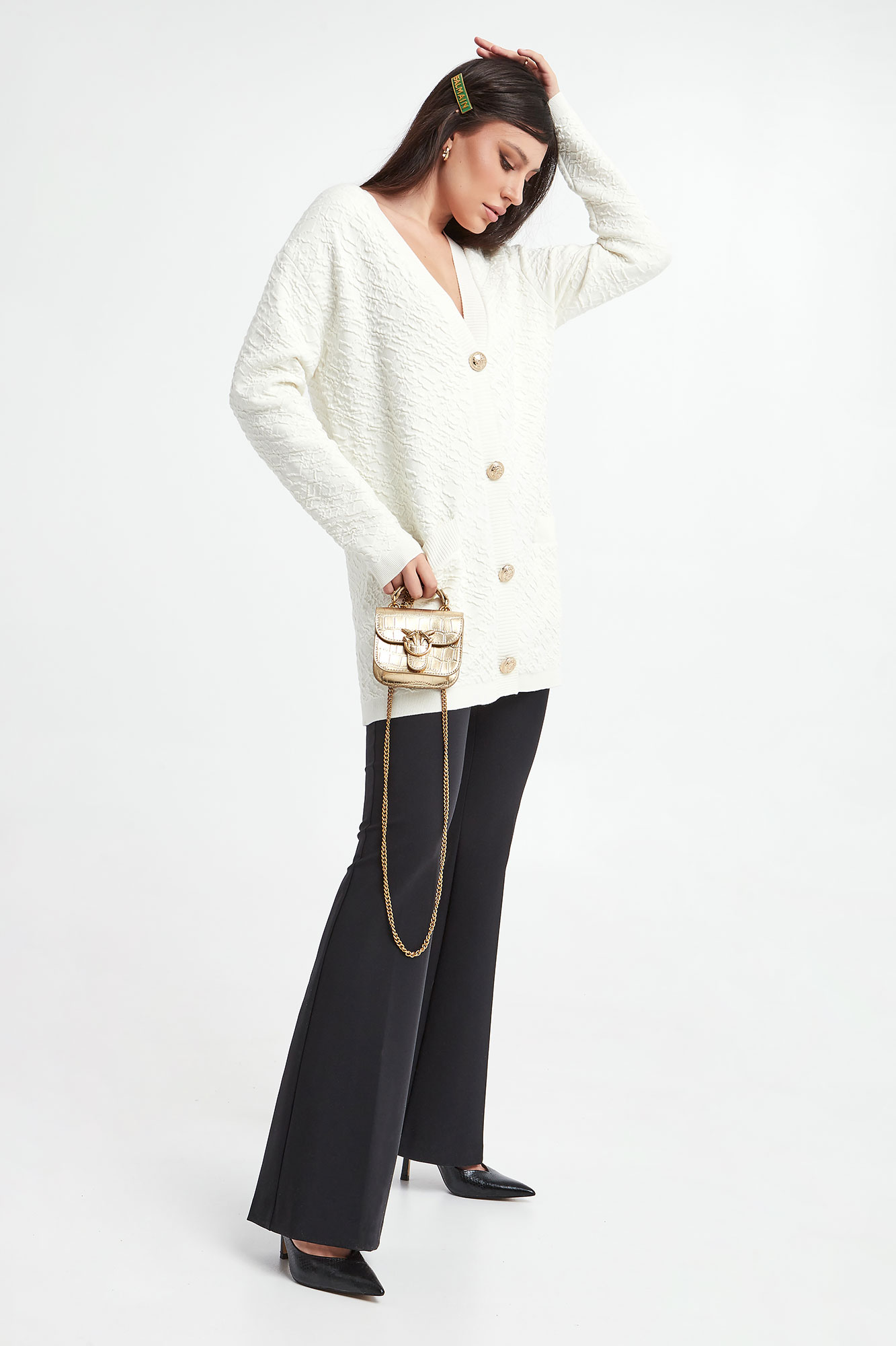 Kardigan ze strukturą BABYLON