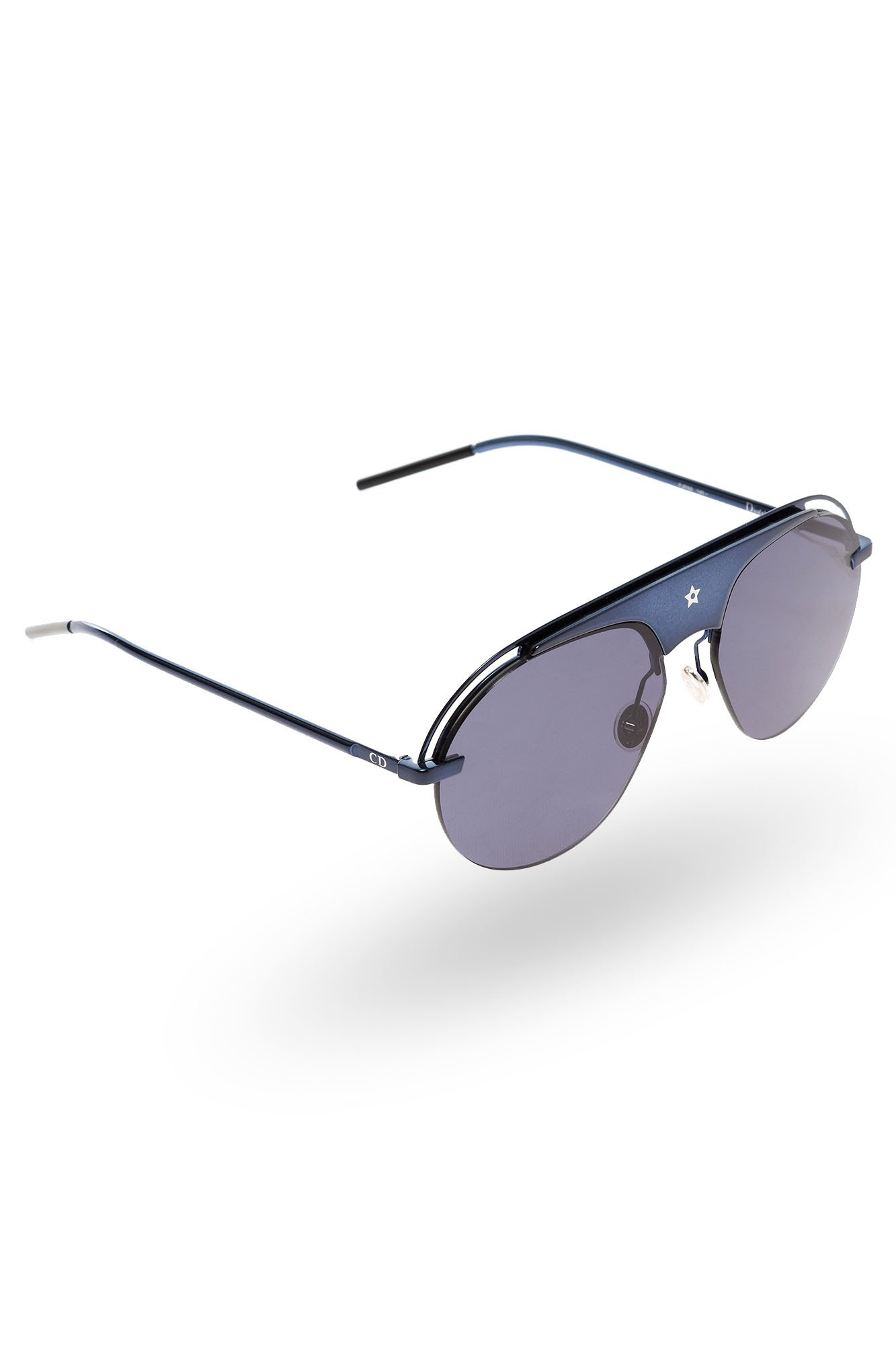 Granatowe okulary damskie Dior