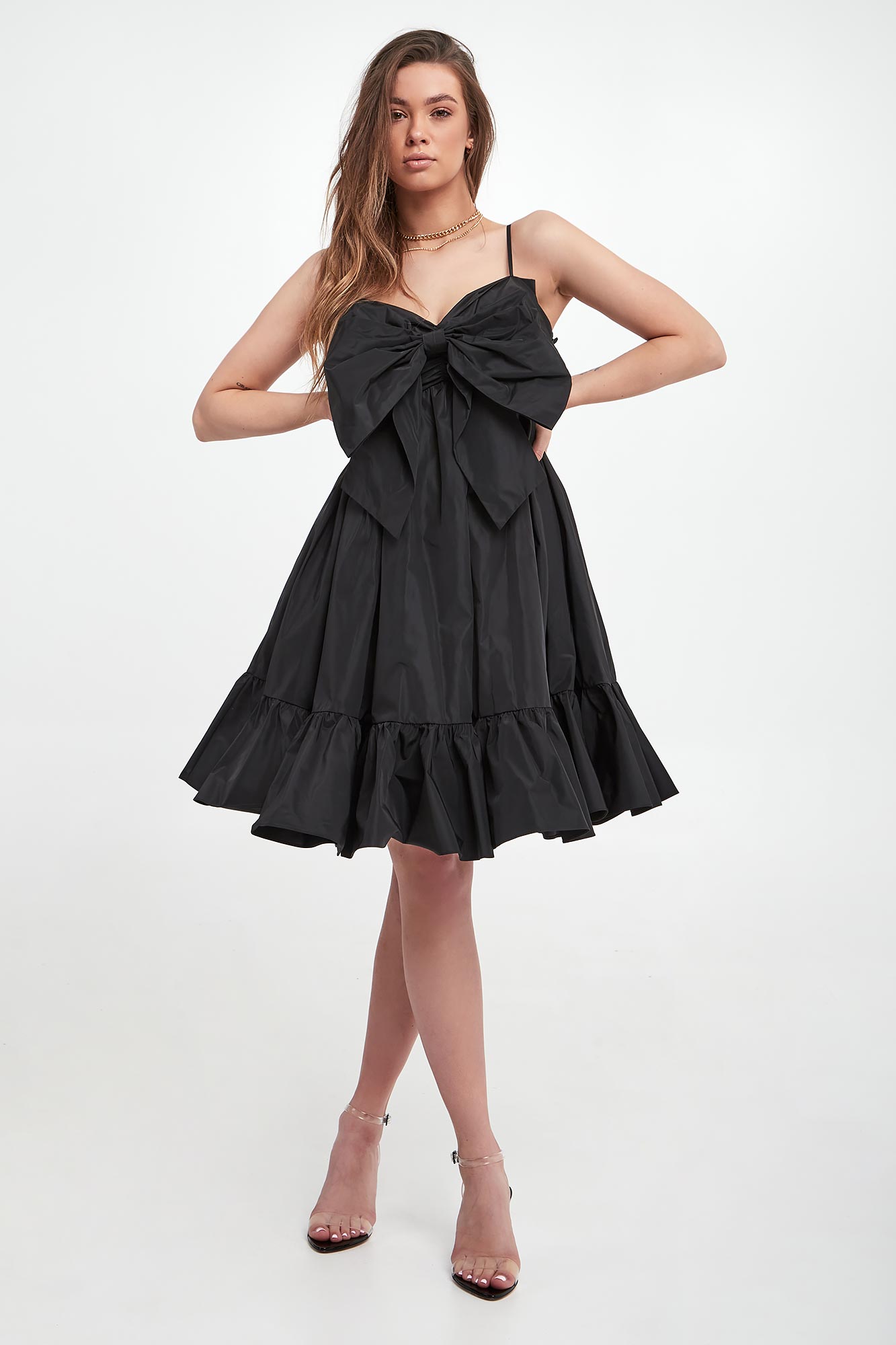 Sukienka z kokardą TWINSET ACTITUDE