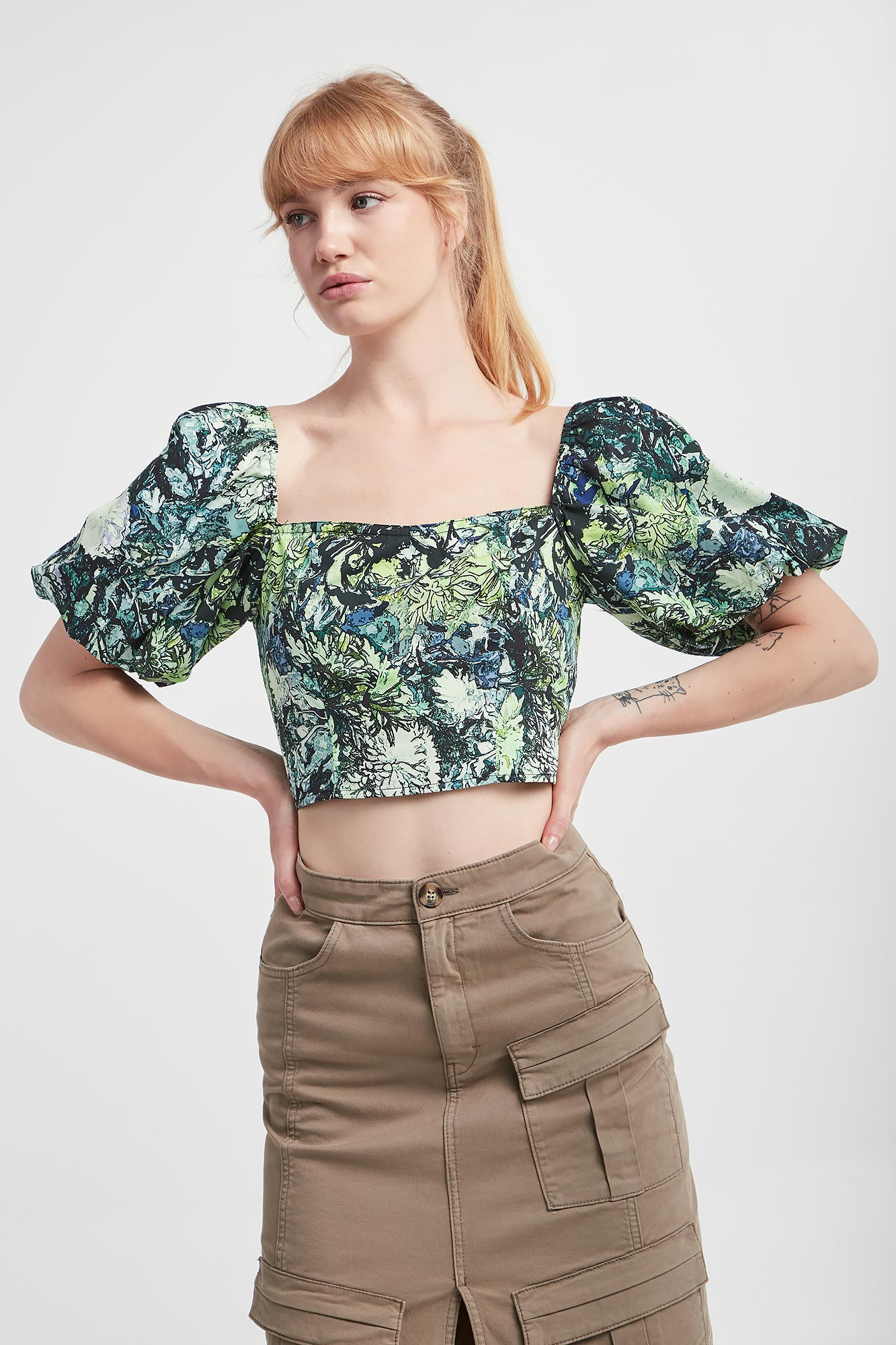 Bluzka damska gorsetowa GESTUZ