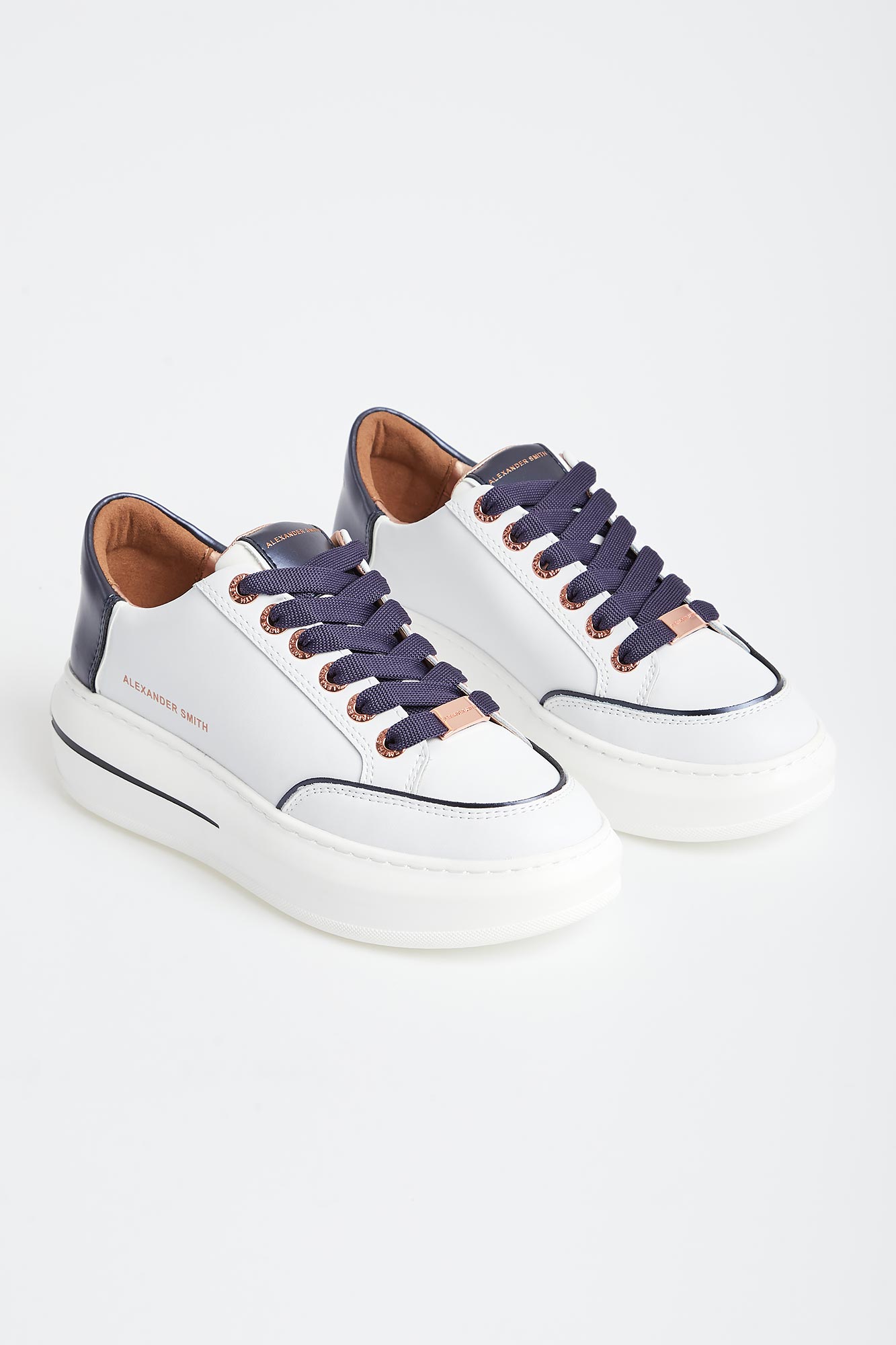 Sneakersy damskie skórzane ALEXANDER SMITH