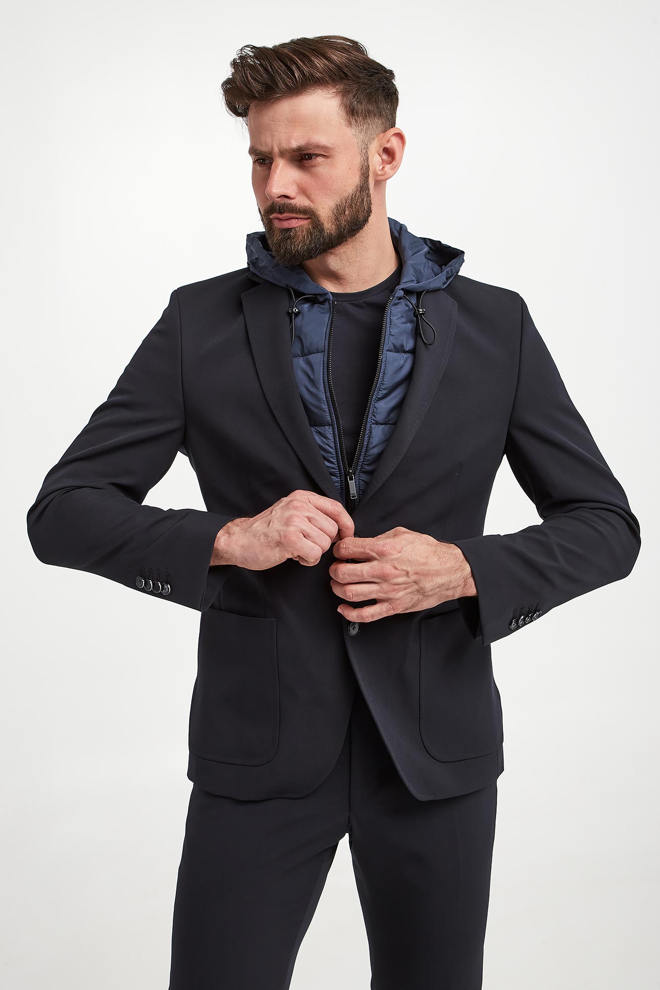 Marynarka męska z kapturem KARL LAGERFELD