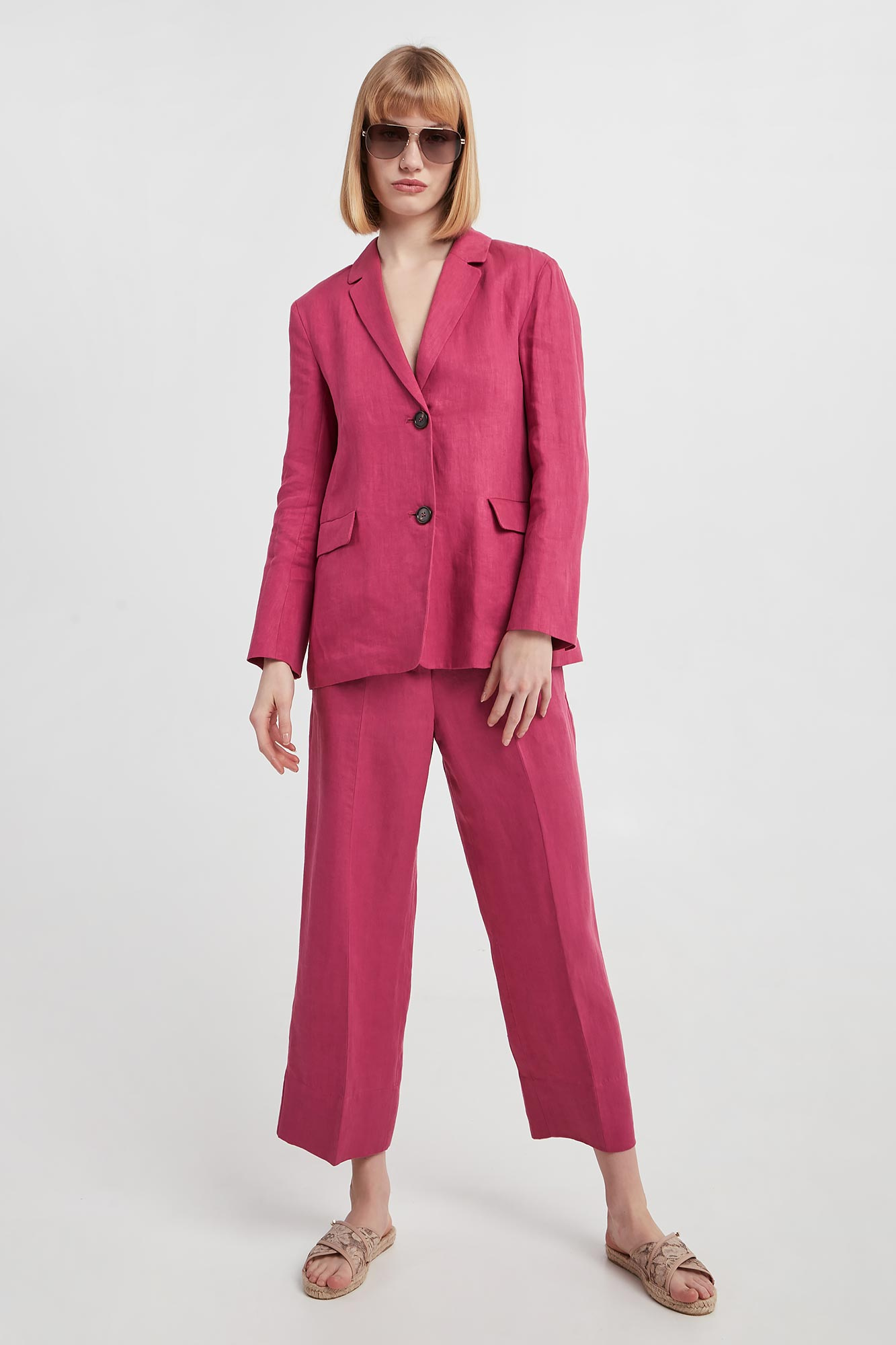 Spodnie damskie lniane Rebecca 'S MAX MARA