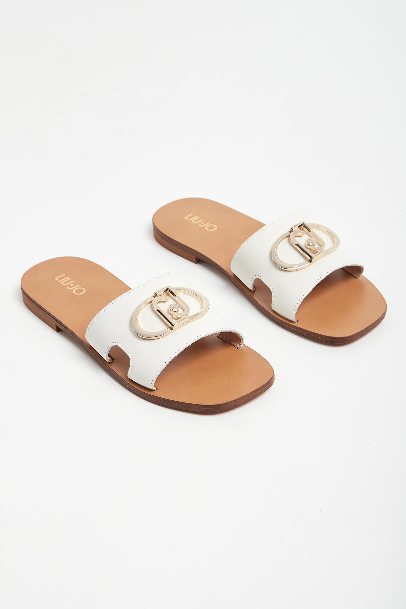 Klapki damskie skórzane LIU JO